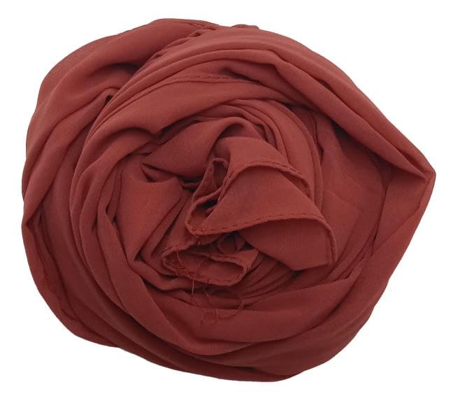 Women Chiffon Scarf, Shawls and Wraps Soft and Lightweight Hijab Long Scarves For Ladies 90x185 cm (Beige)