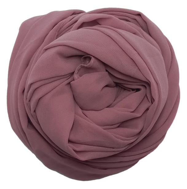 Women Chiffon Scarf, Shawls and Wraps Soft and Lightweight Hijab Long Scarves For Ladies 90x185 cm (Beige)
