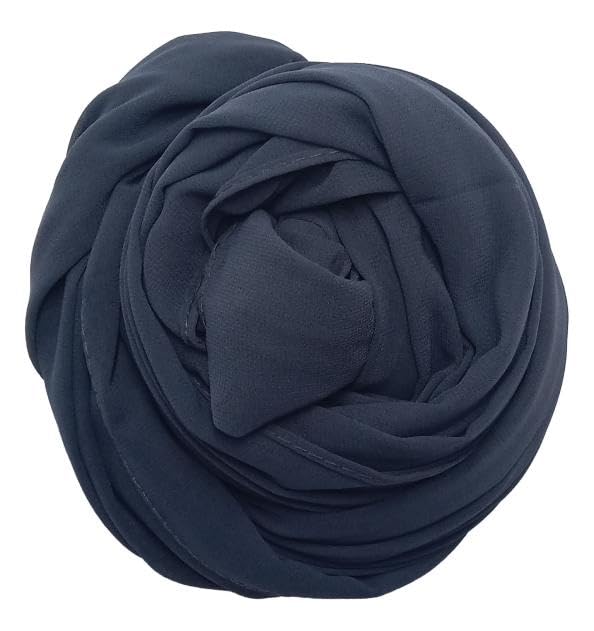 Women Chiffon Scarf, Shawls and Wraps Soft and Lightweight Hijab Long Scarves For Ladies 90x185 cm (Beige)
