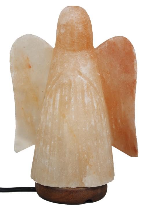 Natural Himalayan Fairy Rock Salt Lamp Hand Crafted Wooden Base | Crystal Lamp| Salt Lamps Himalayan Air Purifier Table Lamp