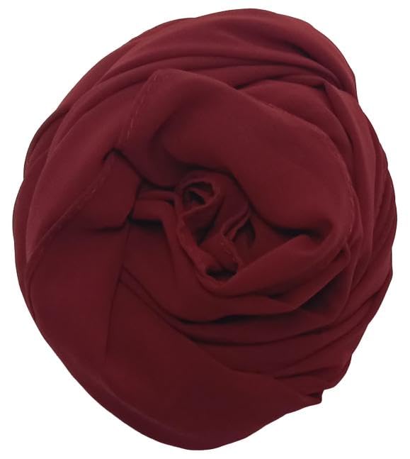 Women Chiffon Scarf, Shawls and Wraps Soft and Lightweight Hijab Long Scarves For Ladies 90x185 cm (Beige)