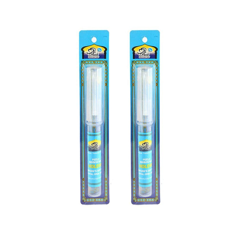 Miswak with Holder Natural Tooth Brush Wooden Fresh Stick Peelu Siwak (1)