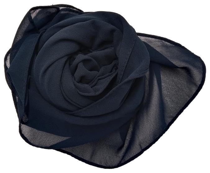 Women Chiffon Scarf, Shawls and Wraps Soft and Lightweight Hijab Long Scarves For Ladies 90x185 cm (Beige)