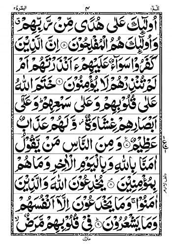 Panj Para Set : Complete Quran In 6 Parts 11 Line Plain Bold Font