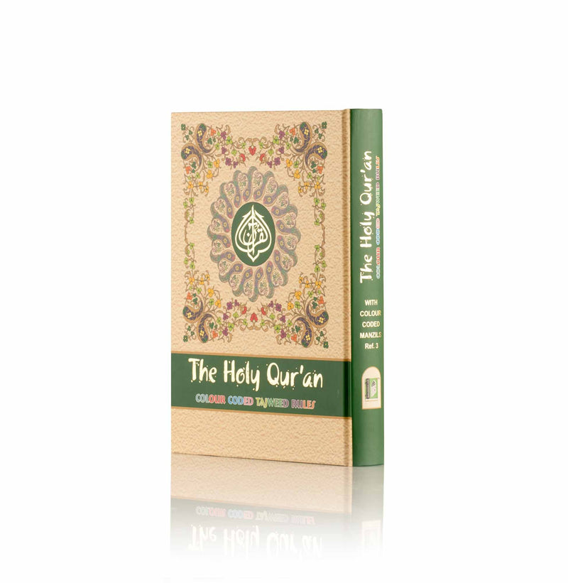 The Holy Quran: Colour Coded Tajweed Rules with Colour Coded Manzils